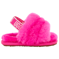 Girls' Infant - UGG Fluff Yeah Slides - Rock Rose/Rock Rose