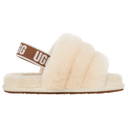 

Girls UGG UGG Fluff Yeah Slides - Girls' Toddler Shoe Natural/Natural Size 10.0