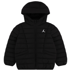 Boys' Preschool - Jordan Midweight Puffer with Piping  - Black/White