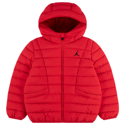 Boys' Preschool - Jordan Midweight Puffer with Piping  - Red/Black