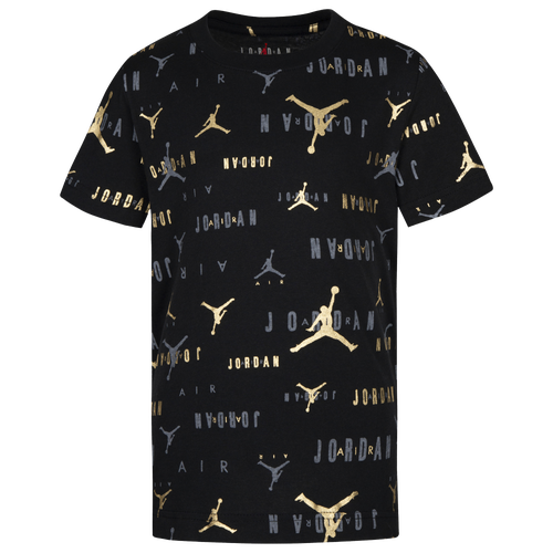 

Jordan Boys Jordan Shine Jumpman T-Shirt - Boys' Preschool Black/White Size 4