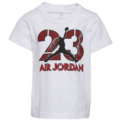 Boys' Preschool - Jordan AJ4 Thunder 23 T-Shirt - White/Black