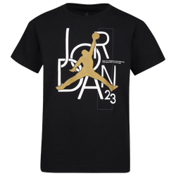 Boys' Preschool - Jordan AJ12 Gold Jumble T-Shirt - Black/White