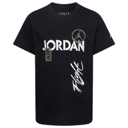 Boys' Preschool - Jordan AJ4 Flight Fleet Short Sleeve T-Shirt - Black