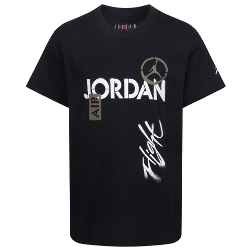 

Boys Preschool Jordan Jordan AJ4 Flight Fleet Short Sleeve T-Shirt - Boys' Preschool Black Size 7