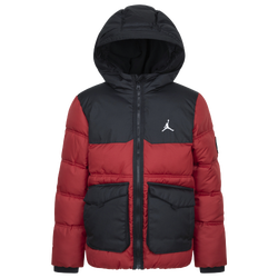 Boys' Preschool - Jordan Faux Down Jacket - Red/Black