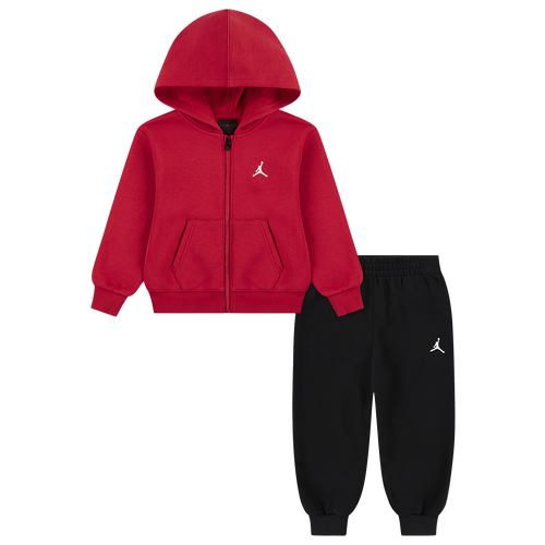 Jordan Boys Preschool   Brooklyn Fleece Full Zip Set In Red