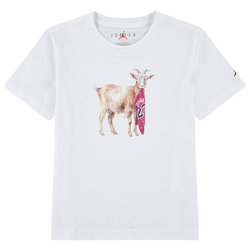 Boys' Preschool - Jordan Goat Short Sleeve T-Shirt - White/Beige