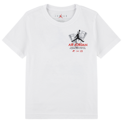 Boys' Preschool - Jordan AJ5 Fire Red Tour Short Sleeve Tee - Black/White