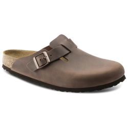 Men's - Birkenstock Boston Clogs Oiled Leather - Habana