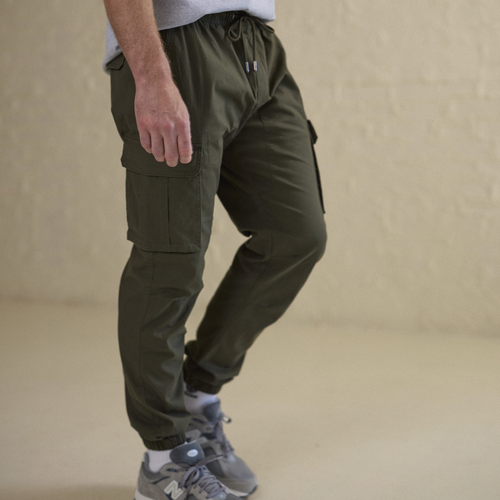 

CSG Mens CSG Essential Cargo Joggers - Mens Olive/Olive Size M