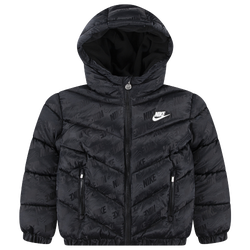 Boys' Preschool - Nike Jacquard Puffer - Black/Black