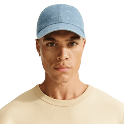 Men's - Nike Denim AOP Club Cap  - Blue/White