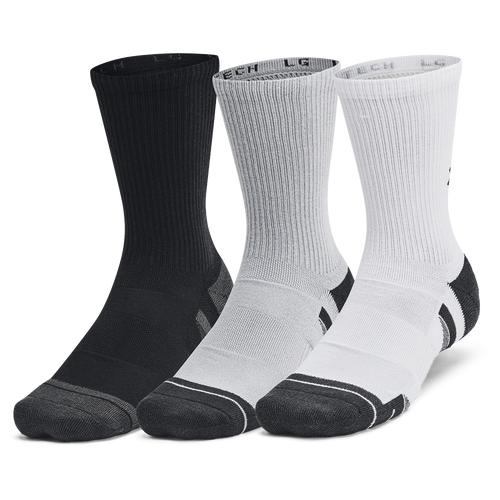 

Under Armour Mens Under Armour Perf Tech 6 Pack Crew Socks - Mens Jet Grey/Mod Grey/Mod Grey Size L