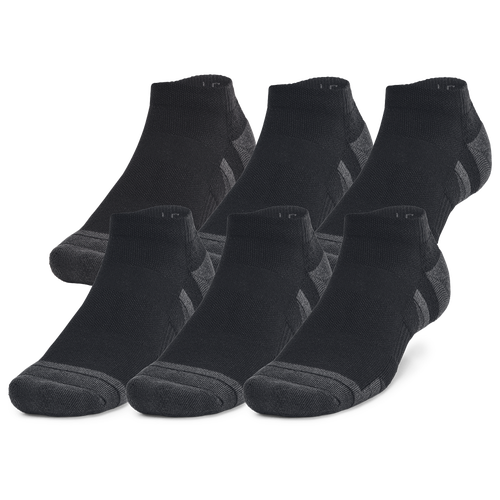 

Under Armour Mens Under Armour Perf Tech 6 Pack Low Socks - Mens Black Size L