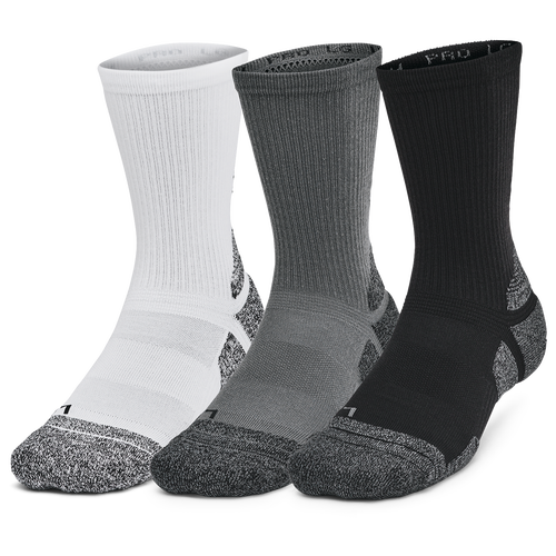 MENS - Under Armour Perf Tech Pro 3pk Crew - Castlerock/White Black