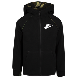 Boys' Preschool - Nike Tech Fleece FZ Hoodie - Black/Black