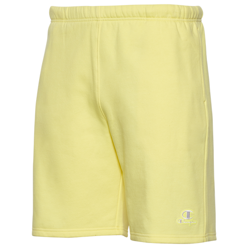 

Champion Mens Champion 8" Classic Fleece Shorts - Mens Yellow Size L