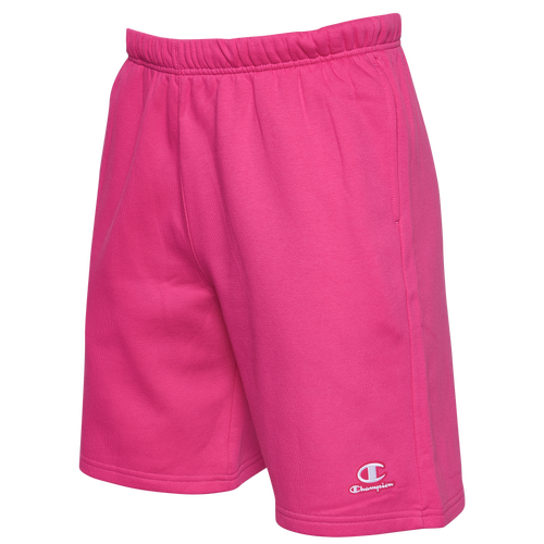 

Champion Classic Fleece Shorts - Mens Pink/White Size XL