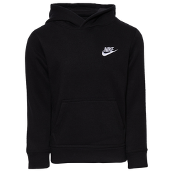 Boys' Preschool - Nike Club Fleece Pullover Hoodie - Black/White