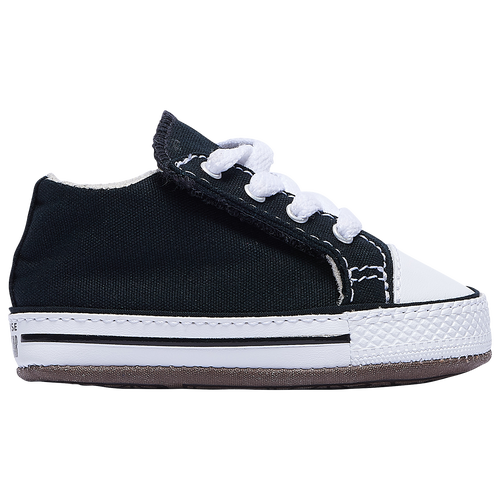 Shop Converse Boys  All Star Crib In Black/natural Ivory/white