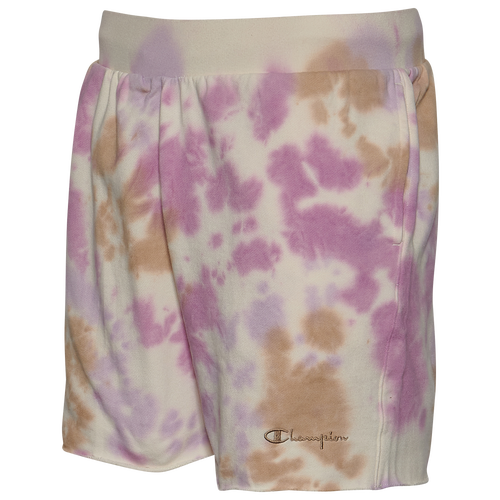 

Champion Mens Champion Sunwash Dye Shorts - Mens White/Purple Size S