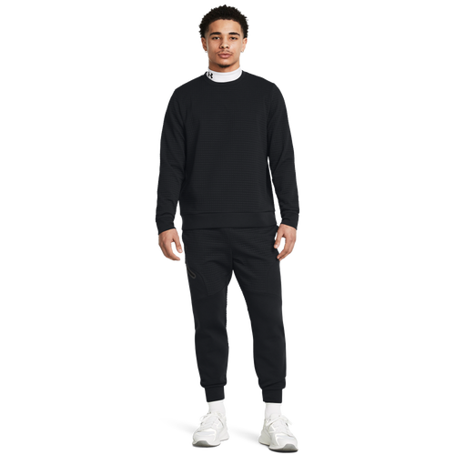 

Under Armour Mens Under Armour Unstoppable Fleece Grid Jogger - Mens Black/Black Size XL