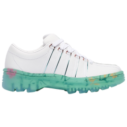 Boys' Grade School - K-Swiss North Classic - White/Creme De Menthe/Orange