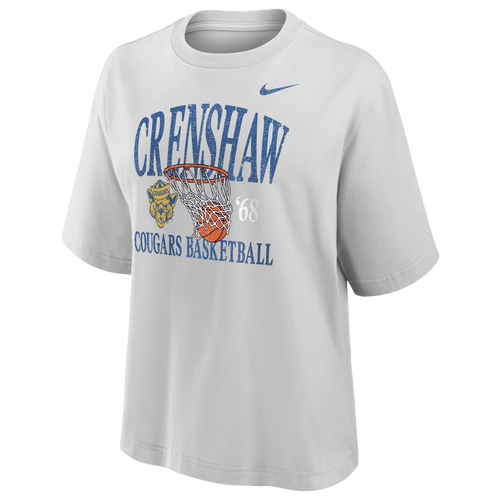  - Nike Short Sleeve Boxy T-Shirt - Neutral Grey/Blue