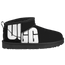 UGG Classic Ultra Mini Chopd - Women's Black/White/Black