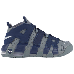 Boys' Grade School - Nike Air More Uptempo - Cool Grey/White/Midnight Navy