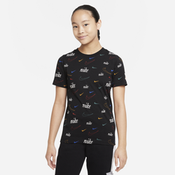 Boys' Grade School - Nike Swoosh 50 T-Shirt  - Black/Blue