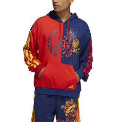 Men's - adidas Don Bel Air Hoodie - Blue/Red