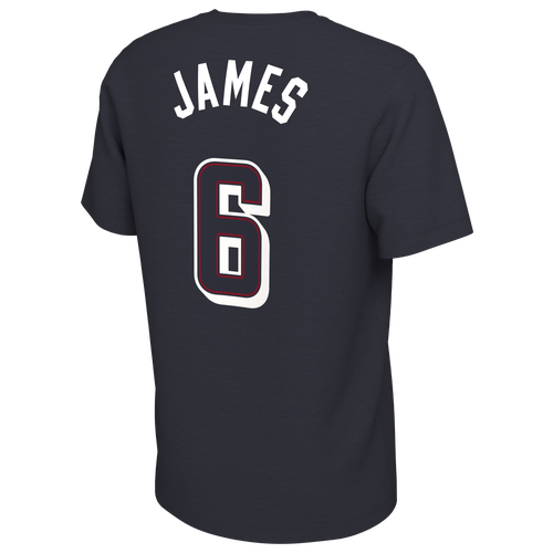 

Nike Mens Lebron James Nike USAB Olympic Player Name & Number T-Shirt - Mens Navy/White/Red Size S