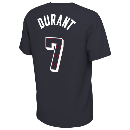 

Nike Mens Kevin Durant Nike USAB Olympic Player Name & Number T-Shirt - Mens Red/Navy/White Size M