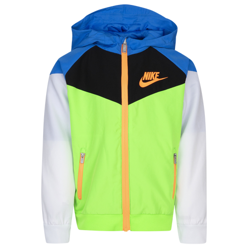 

Boys Preschool Nike Nike Windrunner Jacket - Boys' Preschool White/Green Size 4