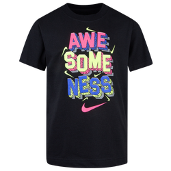 Boys' Preschool - Nike Swoosh Speckle All Over Print T-Shirt - Carbon Heather/Carbon Heather