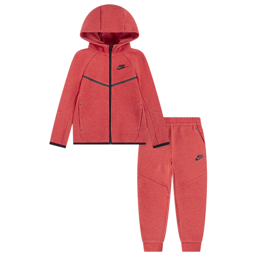  - Nike Psb Tech Fleece Full Zip Set - Red/Black