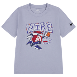 Boys' Preschool - Nike Chalky Boxy Bball T-Shirt - Purple/Purple