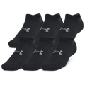 Under Armour Essential Cushion 6 Pack No Show Socks - Under Armour Castlerock/Black