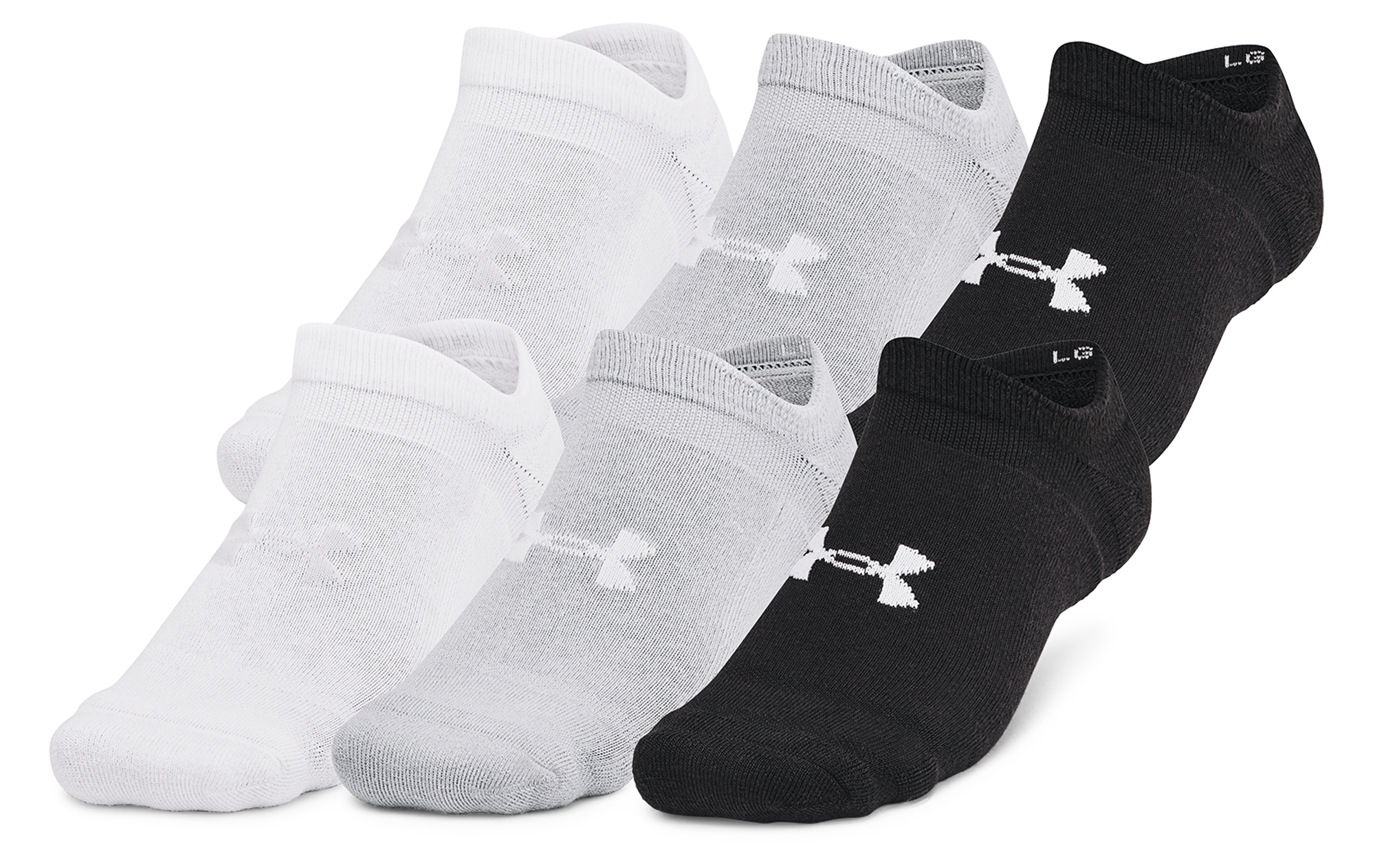 Under Armour Essential Cushion 6 Pack No Show Socks - Men's