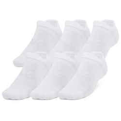 Men's - Under Armour Essential Cushion 6 Pack No Show Socks - Halo Grey/White/White