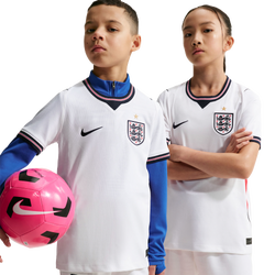 Boys' Grade School - Nike England Dri-Fit Short Sleeve Stadium Home Jersey  - Speed Red/White