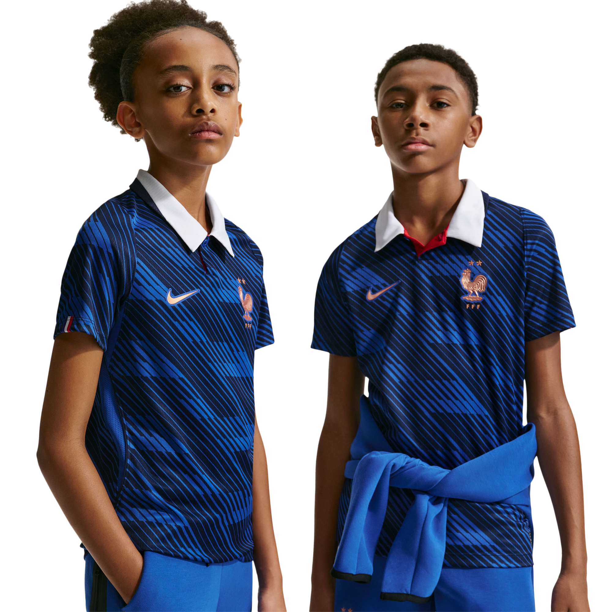 Nike France Dri-Fit Short Sleeve Stadium Home Jersey - Boys' Grade