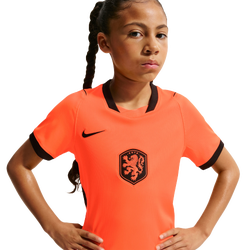 Boys' Grade School - Nike Netherlands Dri-Fit S/S Stadium Home Jersey  - Black/Hyper Crimson