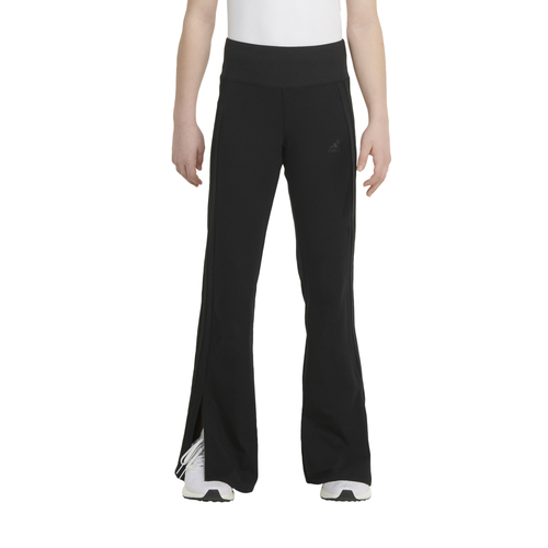 Shop Adidas Originals Girls Adidas Adidas Vented Flare Leg Pants In Black/black