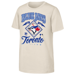 Boys' Grade School - Nike Blue Jays Triple Hit T-Shirt  - Natural/Multi