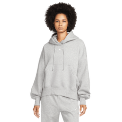 Women's - Nike PHNX Fleece OS Pullover Hoodie  - Grey/Sail