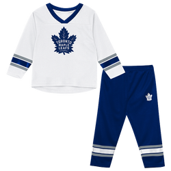 Boys' Grade School - Nike Denting The Net Leafs Long Sleeve Jersey  - White/Blue
