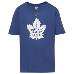 Garçons, Scolaire - Nike T-shirt en coton à manches courtes avec logo principal - Bleu/Blanc